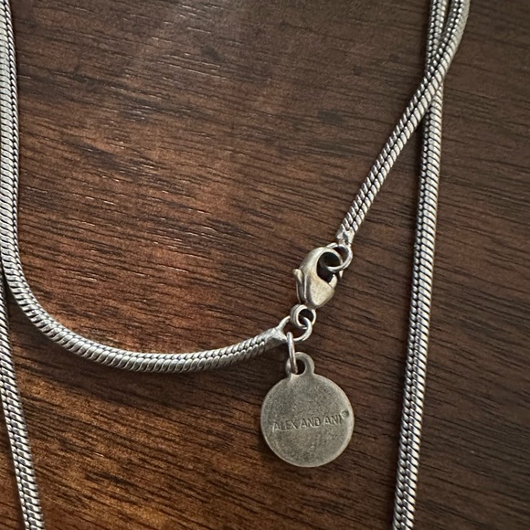 Alex & Ani Spirited Skull, large, two tone necklace - Picture 10 of 10